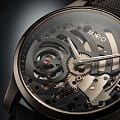 Mido Mido Multifort Mechanical Skeleton M032.605.47.410.00 механические мужские часы часы крупный план серый циферблата