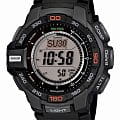 Casio Casio Pro Trek PRG-270-1E PRG PRG-270-1E электронные мужские часы зеленый циферблат, браслет 18-каратное желтое золото — вид спереди