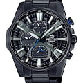 Casio Casio Edifice EQB-1200DC-1A EQB EQB-1200DC-1A кварцевые мужские часы черный циферблат, браслет нержавеющая сталь — вид спереди