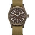 Hamilton Hamilton Khaki Field Mechanical H69449861  H69449861 механические мужские часы коричневый циферблат, браслет кожаный — вид спереди