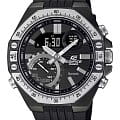 Casio Casio Edifice ECB-10TP-1ADF (ECB-10TP-1A) ECB ECB-10TP-1A кварцевые мужские часы черный циферблат, браслет полимер — вид спереди
