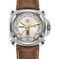 Rado Rado Hyperchrome R32172015 Automatic R32172015 механические мужские часы серебристый циферблат, браслет кожаный — вид спереди