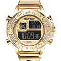 Philipp Plein Philipp Plein The G.O.A.T. PWFAA0621  PWFAA0621 кварцевые женские часы  циферблат, браслет сталь с ip покрытием — вид спереди