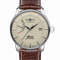Zeppelin Zeppelin Atlantic 84625  84625 механические мужские часы бежевый циферблат, браслет кожаный — вид спереди