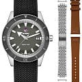 Rado Rado Captain Cook Automatic R32505019 Automatic R32505019 механические мужские часы зеленый циферблат, браслет кожаный — вид спереди
