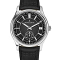 Jacques Lemans Jacques Lemans Derby 1-2197A  1-2197A кварцевые мужские часы черный циферблат, браслет кожаный — вид спереди
