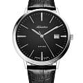 Adriatica Adriatica Classic A1283.5214Q  A1283.5214Q кварцевые мужские часы черный циферблат, браслет кожаный — вид спереди