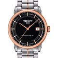 Tissot Tissot Luxury Powermatic 80 T086.407.22.051.00  T0864072205100 механические мужские часы черный циферблат, браслет нержавеющая сталь — вид спереди