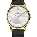 Jacques Lemans Jacques Lemans 1-1778P  1-1778P кварцевые женские часы белый циферблат, браслет кожаный — вид спереди