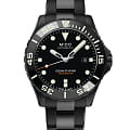 Mido Mido Ocean Star 600 Chronometer M026.608.33.051.00  M0266083305100 механические мужские часы черный циферблат, браслет нержавеющая сталь с pvd-покрытием — вид спереди