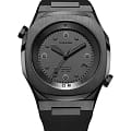 D1 Milano D1 Milano DVRJSH  DVRJSH механические мужские часы  черный циферблат, браслет силикон — вид спереди