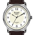 Нестеров Нестеров H0282C02-11FА  H0282C02-11FA кварцевые мужские часы белый циферблат, браслет кожаный — вид спереди