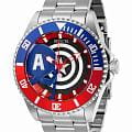 Invicta Invicta Marvel IN29680  IN29680 кварцевые мужские часы  цветной циферблат, браслет нержавеющая сталь — вид спереди