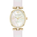 Anne Klein Anne Klein 5154MPIV  5154MPIV кварцевые женские часы  белый циферблат, браслет кожаный — вид спереди