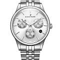 Jacques Philippe Jacques Philippe Planum JPQGC671326  JPQGC671326 кварцевые мужские часы серебристый циферблат, браслет нержавеющая сталь 316l — вид спереди