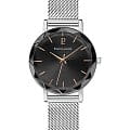 Pierre Lannier Pierre Lannier Multiples 009M688  009M688 кварцевые женские часы черный циферблат, браслет нержавеющая сталь — вид спереди