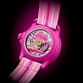Swatch Swatch x Blancpain Pink Ocean SO35P400 механические женские часы часы крупный план розовый циферблата