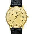 Tissot Tissot Goldrun Hesalite 18K Gold T71.3.401.21  T71340121 кварцевые мужские часы шампань циферблат, браслет кожаный — вид спереди