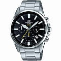 Casio Casio Edifice EFV-510D-1A EFV EFV-510D-1A автокварц (кинетик) мужские часы черный циферблат, браслет нержавеющая сталь — вид спереди
