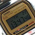 Casio Casio A-158WEA-9,  япония мужские часы на браслете нержавеющая сталь боковой вид