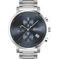 Hugo Boss Hugo Boss Integrity HB1513779  HB1513779 кварцевые мужские часы синий циферблат, браслет нержавеющая сталь — вид спереди