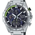 Casio Casio Edifice EFR-571AT-1ADR EFR EFR-571AT-1ADR кварцевые мужские часы  черный циферблат, браслет нержавеющая сталь — вид спереди