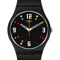 Swatch Swatch Gent Biosourced Standard SO28B705  SO28B705 кварцевые женские часы черный циферблат, браслет силикон — вид спереди