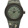 Maurice Lacroix Maurice Lacroix Aikon Tide AI2008-D33DZ-000-0  AI2008-D33DZ-000-0 кварцевые мужские часы зеленый циферблат, браслет каучук — вид спереди