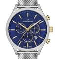Jacques Philippe Jacques Philippe Apollo JPQGC031236N  JPQGC031236N кварцевые мужские часы синий циферблат, браслет нержавеющая сталь 316l — вид спереди