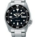 Seiko Seiko 5 Sports SRPK29K1  SRPK29K1 механические мужские часы черный циферблат, браслет нержавеющая сталь — вид спереди