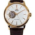 Orient Orient Classic Automatic RA-AG0003S  RA-AG0003S механические мужские часы белый циферблат, браслет кожаный — вид спереди