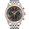 Breitling Breitling Navitimer B01 Chronograph 43 UB0121211F1A1  UB0121211F1A1 механические мужские часы антрацитовый циферблат, браслет нержавеющая сталь — вид спереди