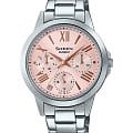 Casio Casio Sheen SHE-3516D-4A  SHE-3516D-4A кварцевые женские часы розовый циферблат, браслет нержавеющая сталь — вид спереди