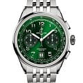 Breitling Breitling Premier B01 Chronograph 42 AB0145371L1A1  AB0145371L1A1 механические мужские часы зеленый циферблат, браслет нержавеющая сталь — вид спереди