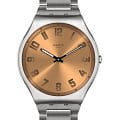Swatch Swatch Skin Irony 42 SS07S122G  SS07S122G кварцевые женские часы коричневый циферблат, браслет нержавеющая сталь — вид спереди