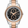 Armani Exchange Armani Exchange Dante AX1882  AX1882 кварцевые мужские часы  черный циферблат, браслет нержавеющая сталь с ip-покрытием — вид спереди