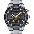 Tissot Tissot PRS 516 Chronograph T100.417.11.051.00 PRS 516 T1004171105100 кварцевые мужские часы черный циферблат, браслет нержавеющая сталь — вид спереди