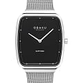 Obaku Obaku Ultra Slim V267GXCBMC  V267GXCBMC кварцевые мужские часы черный циферблат, браслет нержавеющая сталь — вид спереди