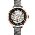 Pierre Lannier Pierre Lannier Automatic 314C988  314C988 механические женские часы серебристый циферблат, браслет нержавеющая сталь с ip-покрытием — вид спереди