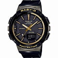 Casio Casio Baby-G BGS-100GS-1A  BGS-100GS-1A кварцевые женские часы черный циферблат, браслет пластик — вид спереди