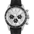 Philipp Plein Philipp Plein Nobile Racing PWVAA0523  PWVAA0523 кварцевые мужские часы серебристый циферблат, браслет силикон — вид спереди