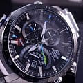 Casio Casio Edifice EQB-501XDB-1A, edifice япония мужские часы на браслете карбон + полимер боковой вид