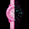 Swatch Swatch x Blancpain Pink Ocean SO35P400 женские часы розовый циферблат на запястье