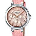 Casio Casio Sheen SHE-3048L-4A  SHE-3048L-4A кварцевые женские часы  шампань циферблат, браслет кожаный — вид спереди