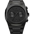 D1 Milano D1 Milano Cronografo CHBJSH  CHBJSH кварцевые мужские часы черный циферблат, браслет нержавеющая сталь с pvd-покрытием — вид спереди