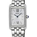 Seiko Seiko SWR091P1  SWR091P1 кварцевые женские часы  серебристый циферблат, браслет нержавеющая сталь — вид спереди