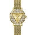 Guess Guess Trend GW0671L2  GW0671L2 кварцевые женские часы золотой циферблат, браслет сталь с ip покрытием — вид спереди