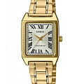 Casio Casio Collection LTP-V007G-9B  LTP-V007G-9B кварцевые женские часы перламутровый циферблат, браслет нержавеющая сталь с ip-покрытием — вид спереди
