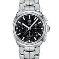 TAG Heuer TAG Heuer Link CBC2110.BA0603  CBC2110.BA0603 механические мужские часы черный циферблат, браслет нержавеющая сталь — вид спереди