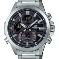 Casio Casio Edifice ECB-30D-1ADF (ECB-30D-1A) ECB ECB-30D-1A кварцевые мужские часы серый циферблат, браслет нержавеющая сталь — вид спереди